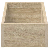 vidaXL LP Recorddoos 2 st Sonoma Eiken 23 x 33 x 16 cm Bewerkt hout
