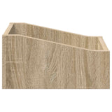vidaXL LP Recorddoos 2 st Sonoma Eiken 23 x 33 x 16 cm Bewerkt hout