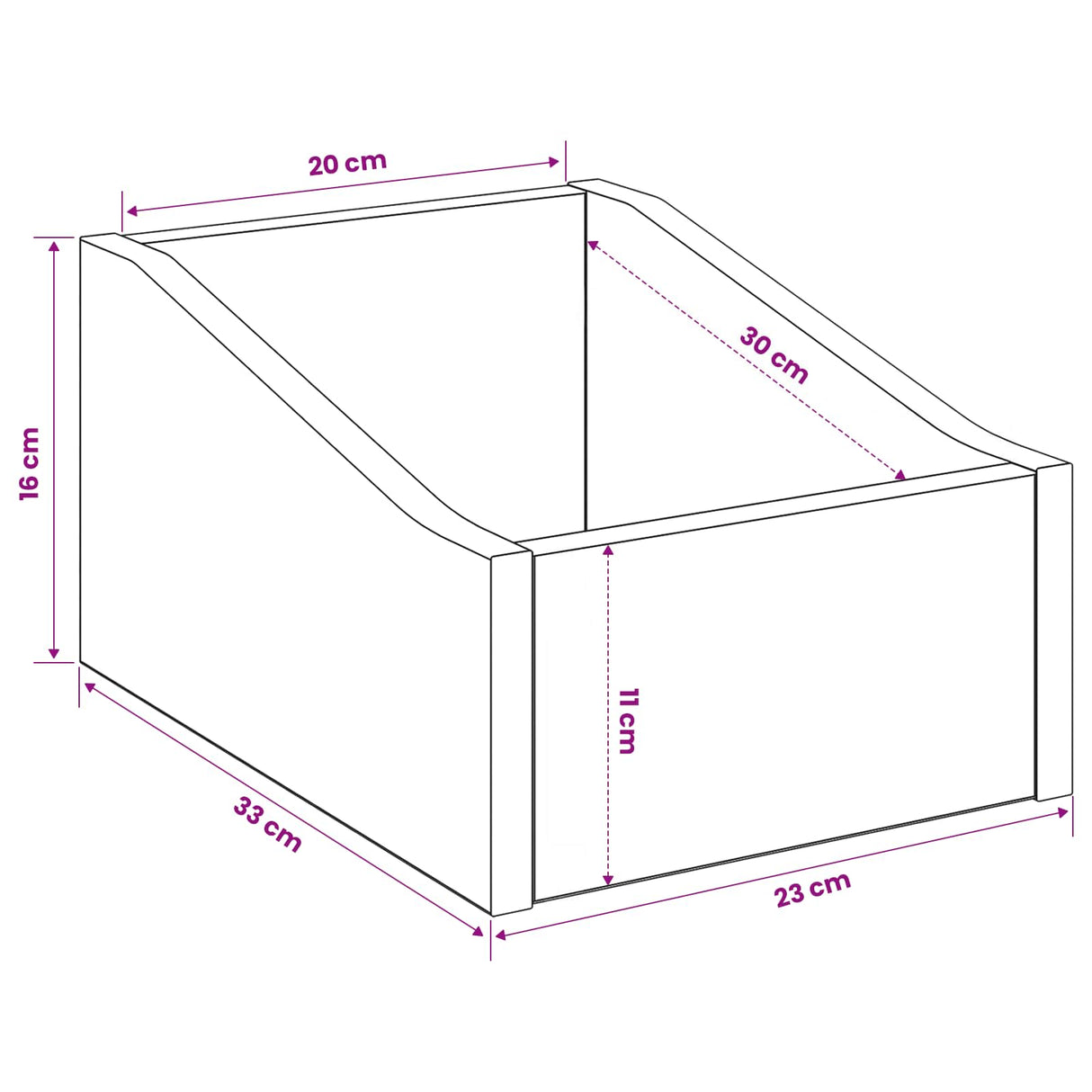 vidaXL LP Recorddoos 2 st Sonoma Eiken 23 x 33 x 16 cm Bewerkt hout