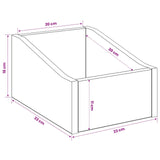 vidaXL LP Recorddoos 2 st Sonoma Eiken 23 x 33 x 16 cm Bewerkt hout