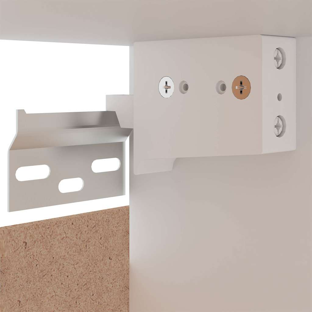 vidaXL Wastafelonderkast 80x46x81,5cm bewerkt hout sonoma eikenkleurig