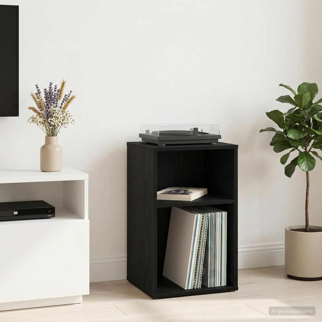 vidaXL Record Cabinet White 38 x 33 x 61 cm Engineered Wood