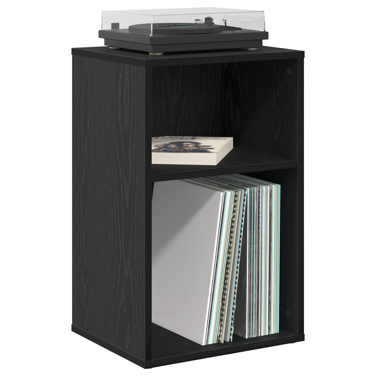 vidaXL Record Cabinet White 38 x 33 x 61 cm Engineered Wood