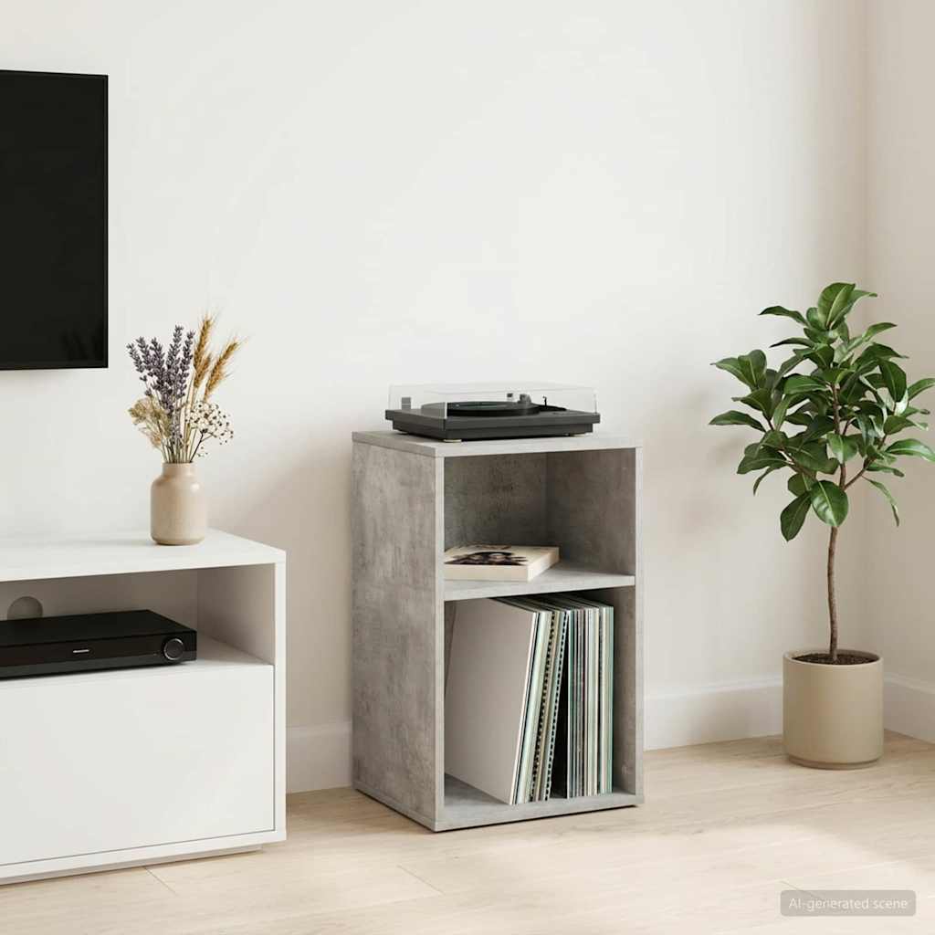 vidaXL Record Cabinet White 38 x 33 x 61 cm Engineered Wood