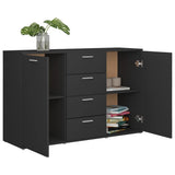 vidaXL Dressoir 120x35,5x75 cm bewerkt hout grijs