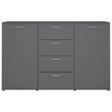 vidaXL Dressoir 120x35,5x75 cm bewerkt hout grijs