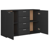 vidaXL Dressoir 120x35,5x75 cm bewerkt hout grijs