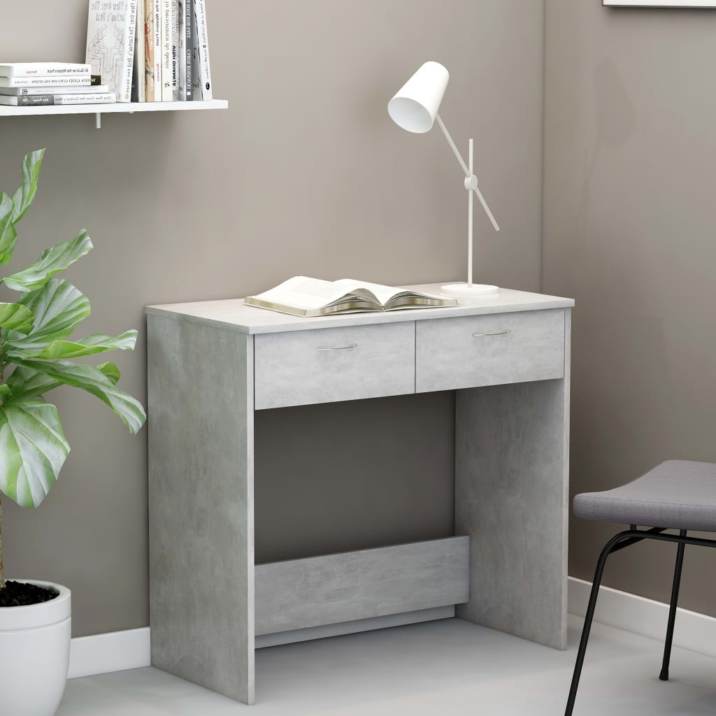 vidaXL Bureau 80x40x75 cm bewerkt hout wit