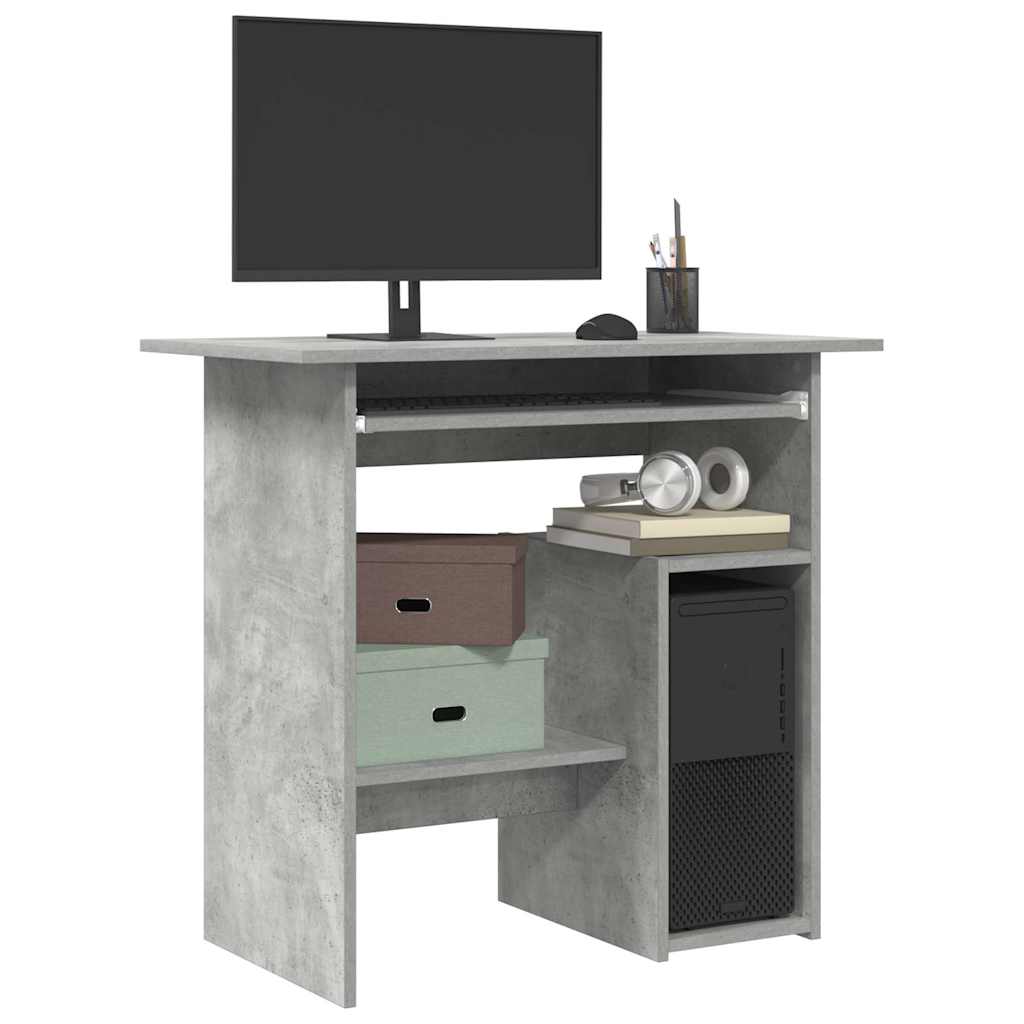 vidaXL Bureau 80x45x74 cm bewerkt hout wit