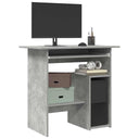vidaXL Bureau 80x45x74 cm bewerkt hout wit
