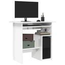 vidaXL Bureau 80x45x74 cm bewerkt hout wit