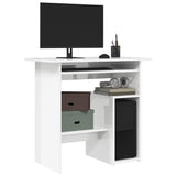 vidaXL Bureau 80x45x74 cm bewerkt hout wit