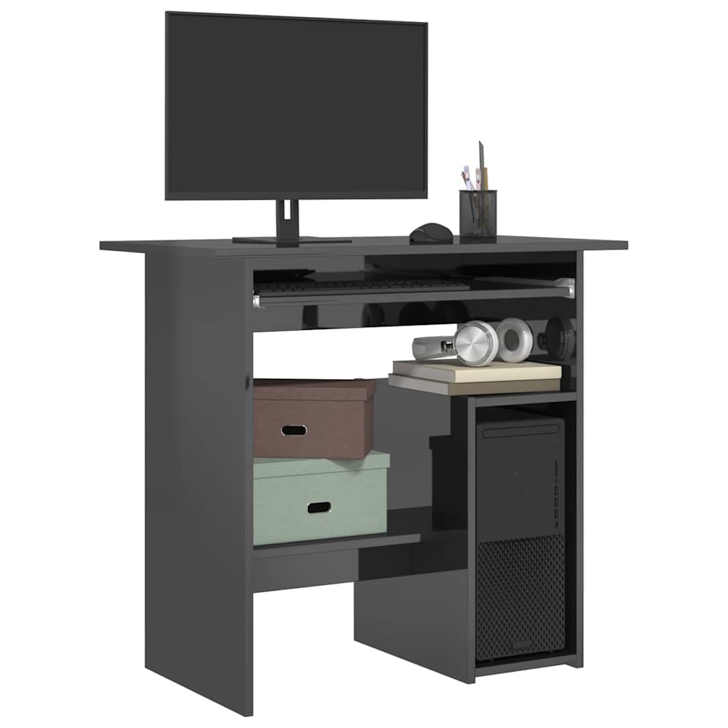 vidaXL Bureau 80x45x74 cm bewerkt hout wit