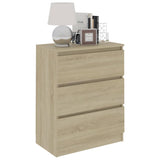 vidaXL Dressoir 60x35x76 cm bewerkt hout wit