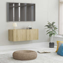 vidaXL Tv-meubel 80x30x30 cm bewerkt hout wit