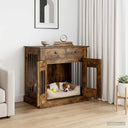 vidaXL Hond kennel meubel Artisanaal eiken 80 x 47,5 x 80 cm