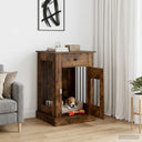 vidaXL Hond kennel meubel Sonoma Eiken 50 x 47,5 x 80 cm Bewerkt hout