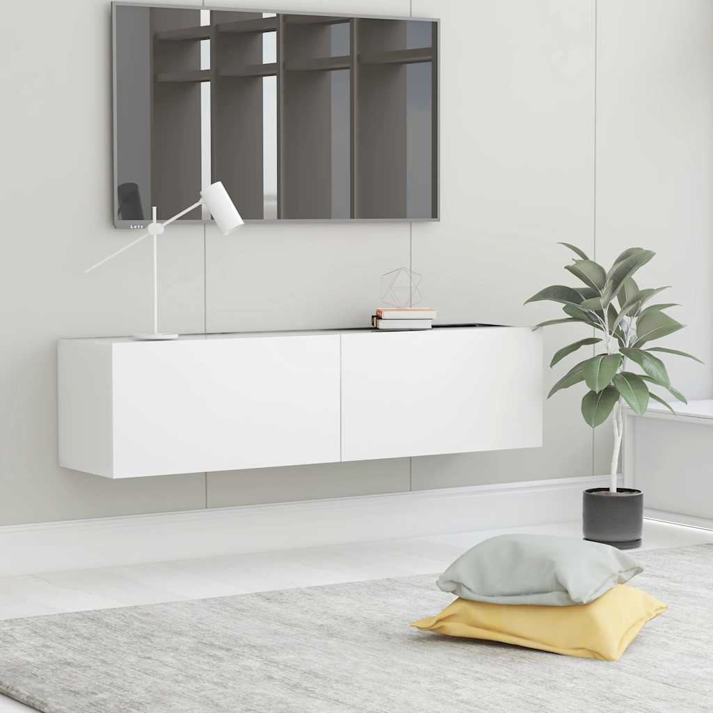 vidaXL Tv-meubel 80x30x30 cm bewerkt hout wit