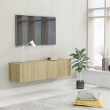 vidaXL Tv-meubel 80x30x30 cm bewerkt hout wit