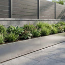 vidaXL Retaining Wall 2 pcs 100 x 12 x 40 cm Stainless Steel Silver
