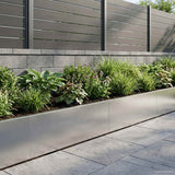 vidaXL Retaining Wall 2 pcs 100 x 12 x 40 cm Stainless Steel Silver