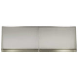 vidaXL Retaining Wall 2 pcs 100 x 12 x 40 cm Stainless Steel Silver