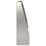 vidaXL Retaining Wall 2 pcs 100 x 12 x 40 cm Stainless Steel Silver