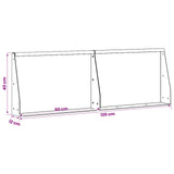 vidaXL Retaining Wall 2 pcs 100 x 12 x 40 cm Stainless Steel Silver