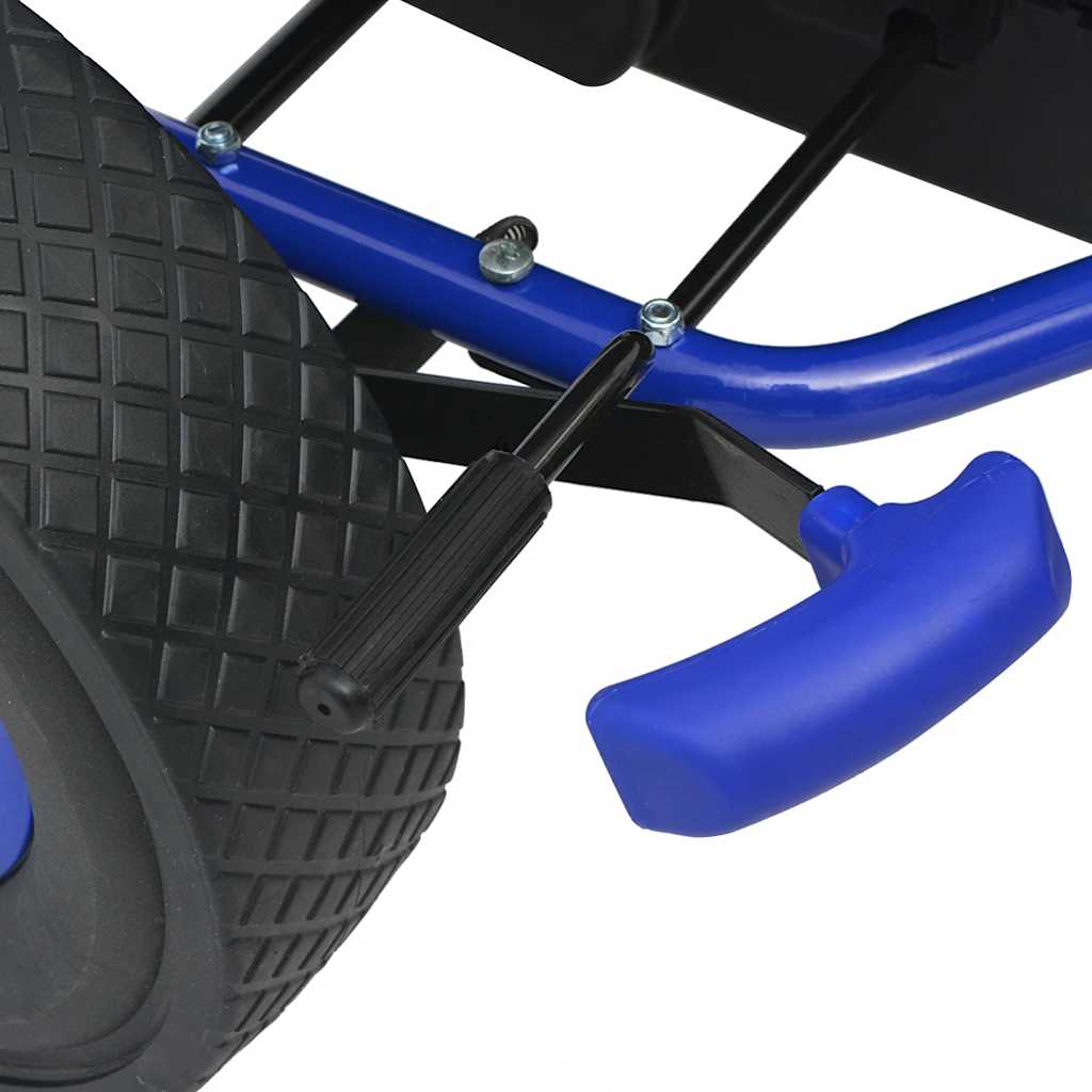 vidaXL Skelter met pedalen en verstelbare zitting groen