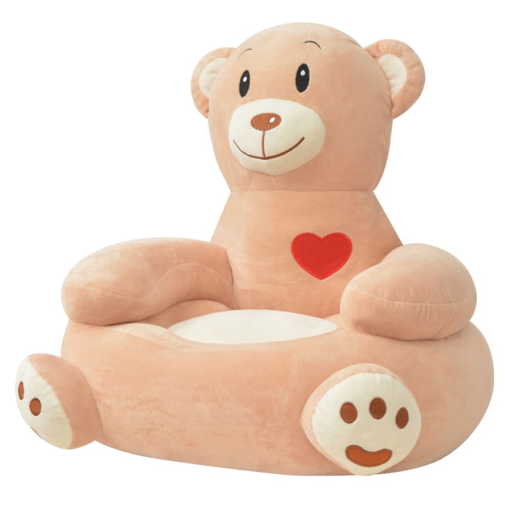 vidaXL Kinderstoel prins pluche blauw