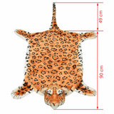 vidaXL Leopard Plush Rug 139 cm brown