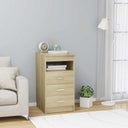 vidaXL Chest of Drawers 40x50x76 cm Engineered Wood White
