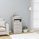 vidaXL Chest of Drawers 40x50x76 cm Engineered Wood White