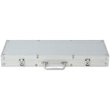 vidaXL Poker Set with 500 Chips Aluminium