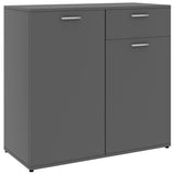 vidaXL Dressoir 80x36x75 cm bewerkt hout grijs