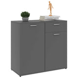 vidaXL Dressoir 80x36x75 cm bewerkt hout grijs