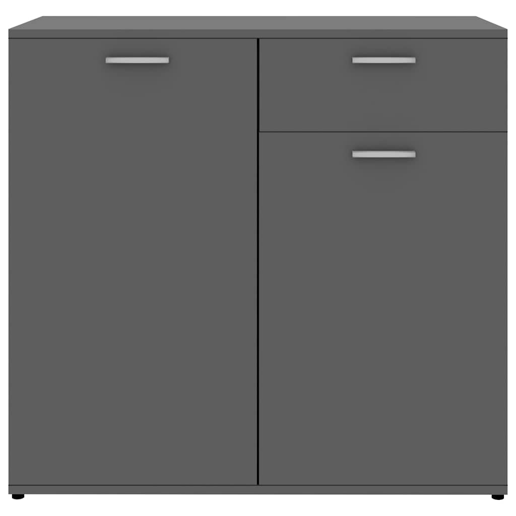 vidaXL Dressoir 80x36x75 cm bewerkt hout grijs