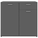 vidaXL Dressoir 80x36x75 cm bewerkt hout grijs