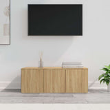 vidaXL Tv-meubel 80x34x30 cm bewerkt hout wit