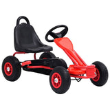 vidaXL Pedal Go-Kart with Pneumatic Tyres Blue