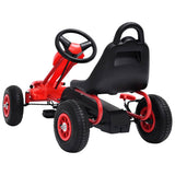 vidaXL Pedal Go-Kart with Pneumatic Tyres Blue