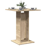 vidaXL Bistrotafel 60x60x75 cm bewerkt hout wit