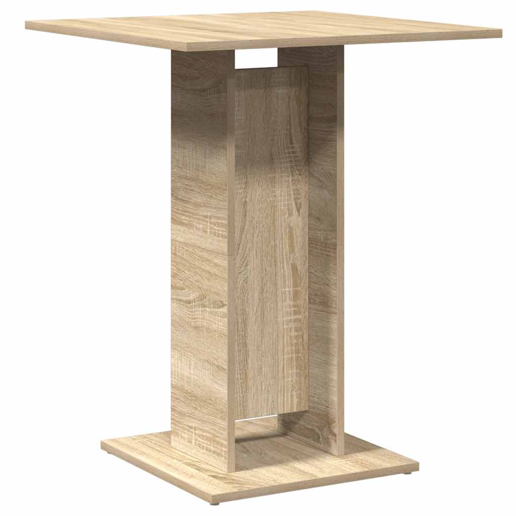 vidaXL Bistrotafel 60x60x75 cm bewerkt hout wit