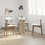vidaXL Bistrotafel 60x60x75 cm bewerkt hout wit