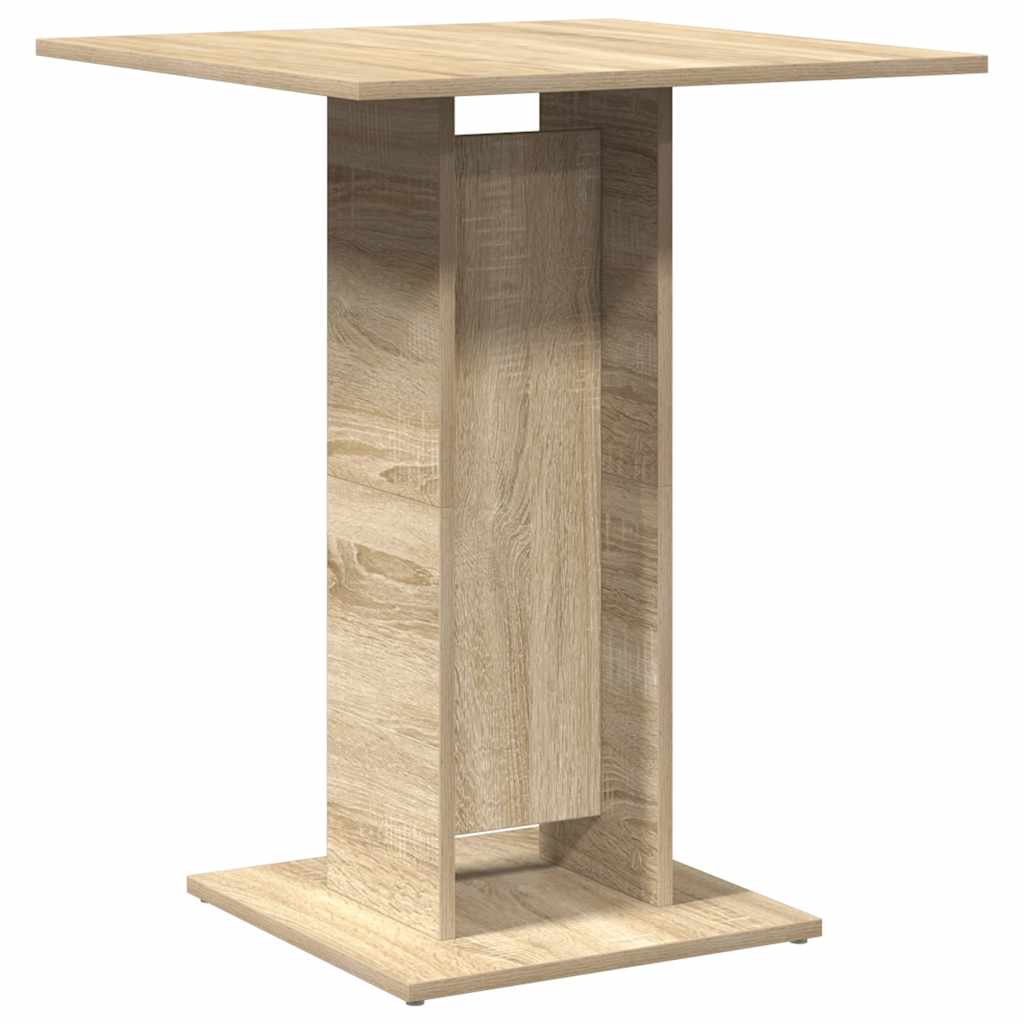 vidaXL Bistrotafel 60x60x75 cm bewerkt hout wit
