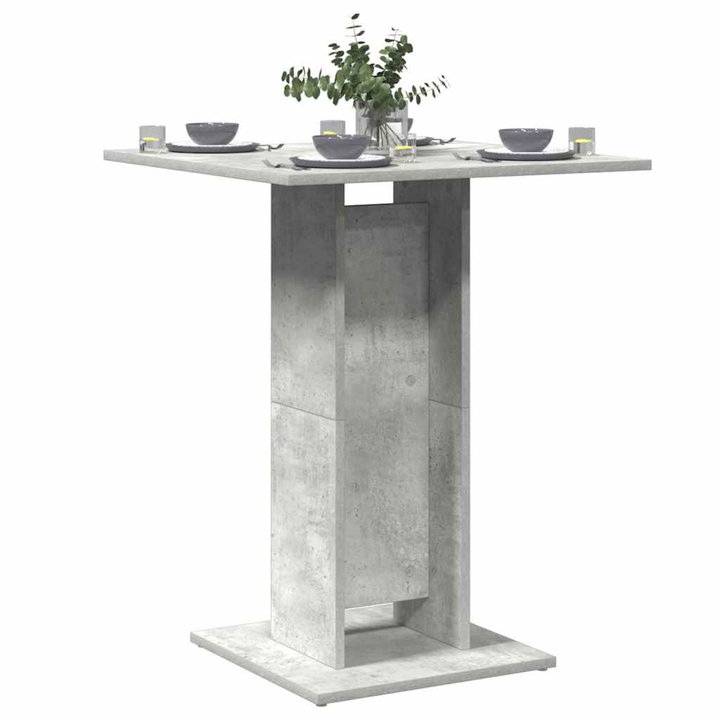 vidaXL Bistrotafel 60x60x75 cm bewerkt hout wit