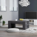 vidaXL Salontafel 100x60x42 cm bewerkt hout wit