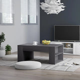 vidaXL Salontafel 100x60x42 cm bewerkt hout wit