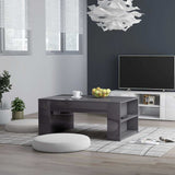 vidaXL Salontafel 100x60x42 cm bewerkt hout wit