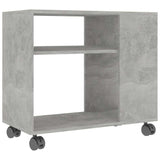 vidaXL Bijzettafel 70x35x55 cm bewerkt hout wit